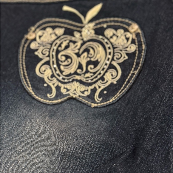 Apple Bottoms Jeans Women’s 11/12 Juniors=Women’s 6 Embroidered Distressed VTG - Picture 13 of 16